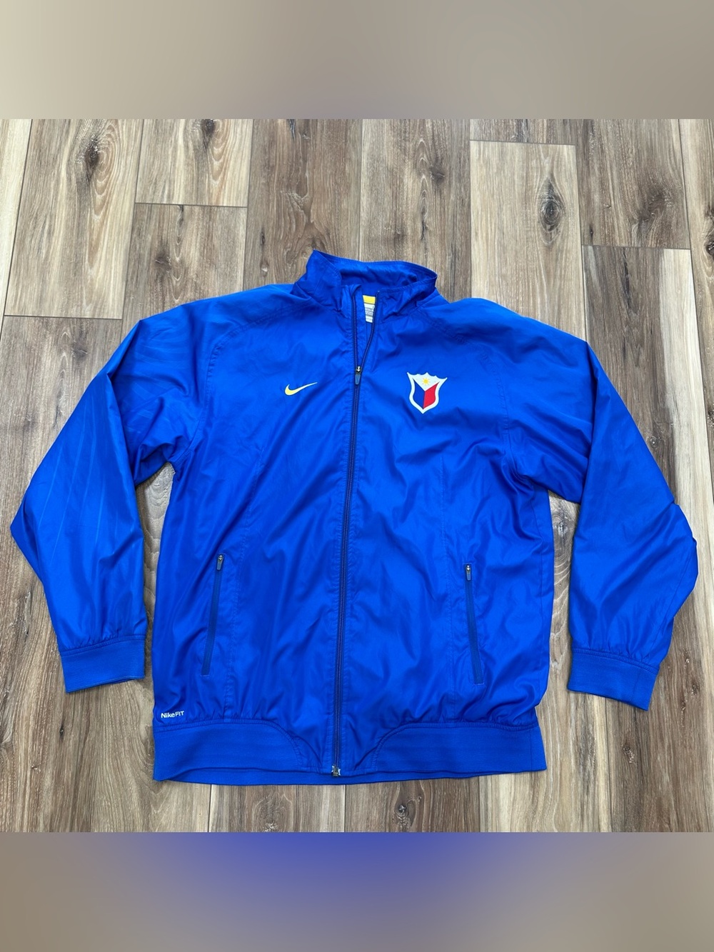 Vintage Y2K Nike Fit Dry Philippines Pilipinas Full Zip Track Jacket, Large